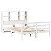 vidaXL Bookcase Bed without Mattress White 120x200 cm Solid Wood Pine