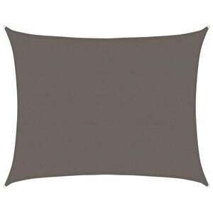vidaXL Sunshade Sail 160 g/m&sup2; Anthracite 6x8 m HDPE