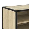 vidaXL TV Cabinet Sonoma Oak 80x34.5x40 cm Engineered Wood and Metal