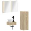 vidaXL Bathroom Cabinet Set 4 pcs Sonoma Oak 43 x 11.5 x 60.5 cm