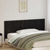 vidaXL Headboard Black oak 200 x 1,5 x 80 cm Engineered wood