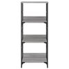 vidaXL Bookshelf Grey Sonoma 50x33x117.5 cm Engineered Wood