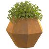 vidaXL Planter Rusty 50 x 50 x 40 cm Weathering Steel