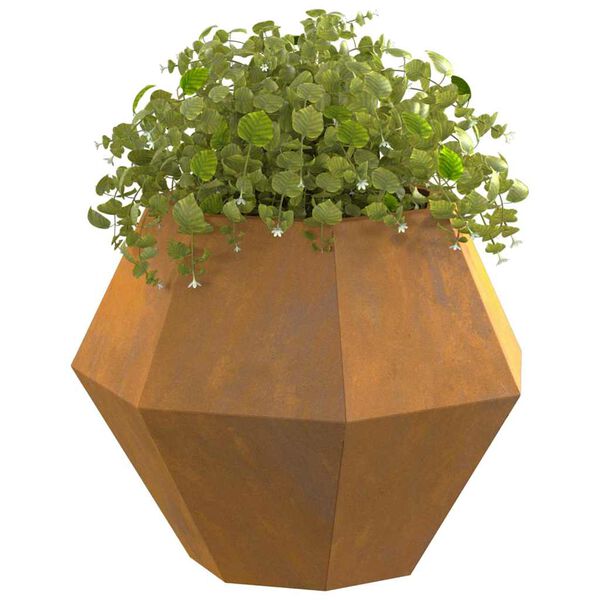 vidaXL Planter Rusty 50 x 50 x 40 cm Weathering Steel