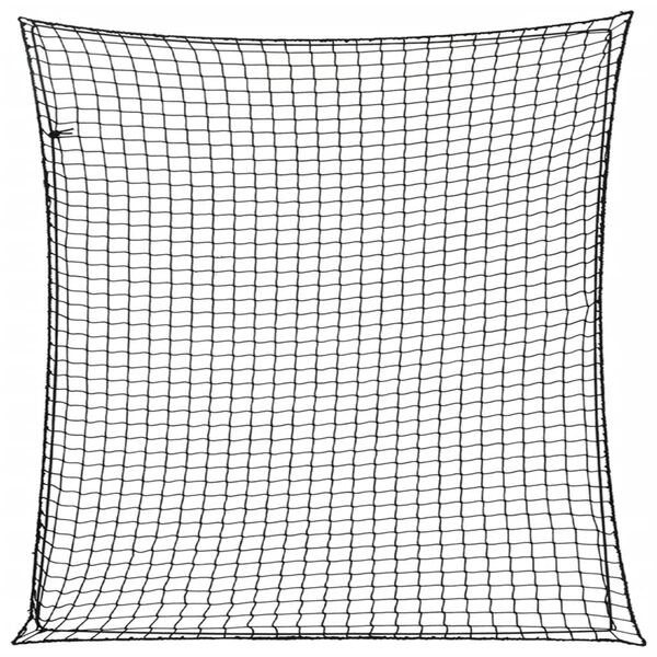 vidaXL Trailer Net with Elastic Rope Black 4x4 m PP