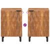vidaXL Bathroom Cabinet Brown 38 x 33 x 58 cm Solid Mango Wood