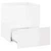 vidaXL Sink Cabinet High Gloss White 41x38.5x45 cm Engineered Wood