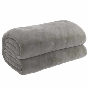 vidaXL Weighted Blanket with Cover Grey 138x200 cm Single 6 kg Fabric