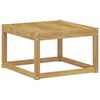 vidaXL Outdoor Hocker Solid Acacia Wood White 59 x 59 x 37 cm