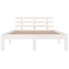 vidaXL Bed Frame without Mattress White 140x190cm