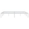vidaXL Metal Bed Frame without Mattress White 160x200cm
