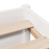 vidaXL Bookcase Bed without Mattress White 140x200cm Solid Wood Pine