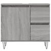 vidaXL Bathroom Cabinet Grey Sonoma 65x33x60 cm Engineered Wood