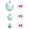 vidaXL Christmas Baubles 100 pcs Green &Oslash;3/4/6 cm