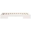 vidaXL Floor Bed Frame with Storage White 75 x 190 cm Solid pine wood
