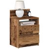 vidaXL Bedside Cabinet with 2 Drawers Old Wood 40x33x60 cm