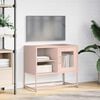 vidaXL TV Cabinet Pink 68x39x60.5 cm Steel