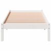 vidaXL Extra Long Bed Frame without Mattress White 90x210 cm Solid Wood Pine