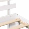 vidaXL Bed Frame with Headboard White 90 x 190 cm Solid Pine Wood