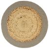 vidaXL Placemats 4 pcs Natural and Grey 38 cm Jute and Cotton
