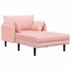 vidaXL Oversized Chaise Longue Pink Boucl&eacute;