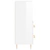 vidaXL Sideboard High Gloss White 34.5x34x90 cm Engineered Wood