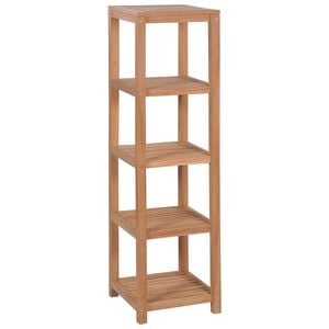 vidaXL Storage Rack | Natural Teak | Solid Teak Wood | Tall Storage Rack