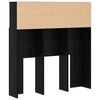vidaXL Headboard Cabinet Black Oak 100 x 19 x 103.5 cm Engineered Wood