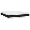 vidaXL Bed Frame without Mattress Black 180x200 cm Super King Super King Fabric