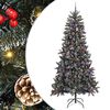 vidaXL Artificial Christmas Tree with 300 LEDs with Stand Green 240 cm