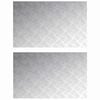 vidaXL Stair Tread 2 pcs 80 x 50 cm Silver Aluminium Rectangular