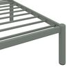 vidaXL Bed Frame without Mattress Grey Metal 120x200 cm