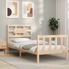 vidaXL Bed Frame without Mattress Single Solid Wood Pine