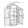 vidaXL Garden Tool Shed Grey 120x53.5x170 cm Solid Wood Pine