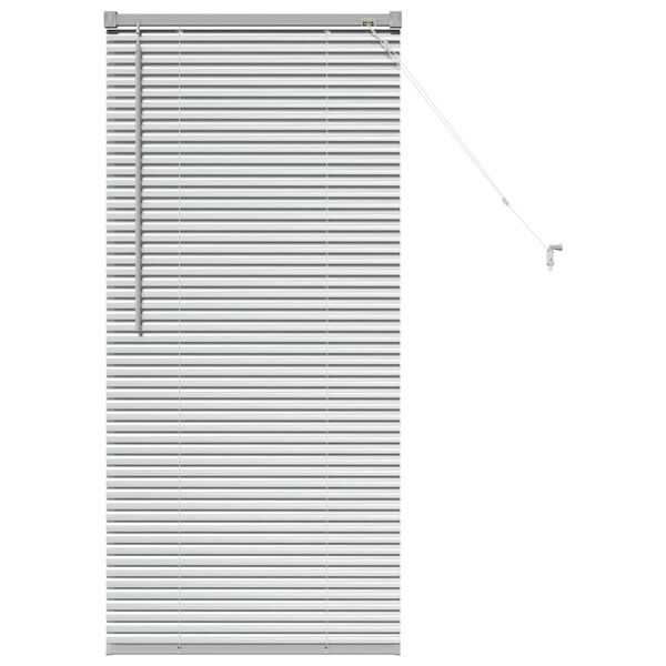 vidaXL Venetian Blinds Height Adjustable Silver 130 x 65 cm Aluminium