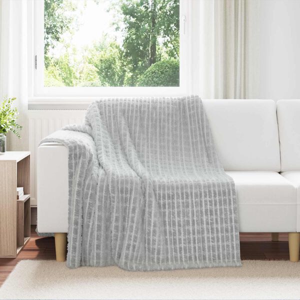 vidaXL Throw Blankets 6 pcs Grey 200 x 150 cm Fleece