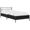 vidaXL Bed Frame Black Oak 80 x 200 cm Engineered Wood