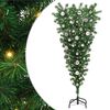 vidaXL Upside-down Artificial Pre-lit Christmas Tree with Ball Set PVC