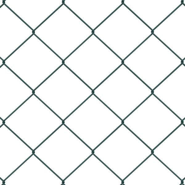 vidaXL Fence Post Green 10 x 1.4 m (60 x 60 mm mesh) Steel and PVC