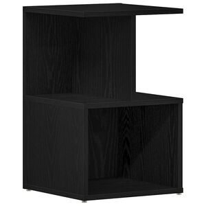 vidaXL Bedside Cabinet Black Oak 35 x 35 x 55 cm Engineered Wood