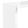 vidaXL Wall Cube Shelves 4 pcs High Gloss White 30x15x30 cm
