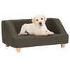 vidaXL Dog Sofa Dark Grey 95x63x39 cm Linen
