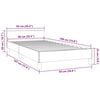 vidaXL Bed Frame without Mattress Dark Grey 90x190cm Single Fabric