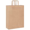 vidaXL Paper Bags 50 pcs with Handles Brown 32x12x42 cm