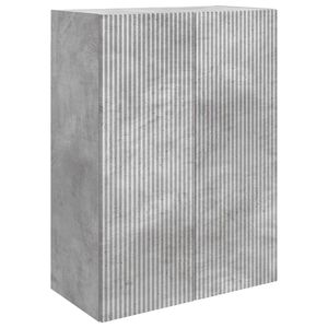 vidaXL Wall-Mounted Cabinet Concrete Grey 66 x 34.5 x 90 cm
