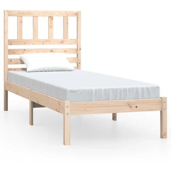 vidaXL Bed Frame without Mattress Solid Wood Pine 90x200 cm