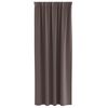 vidaXL Blackout Curtains with Rings 2 pcs Dark Brown 260 x 140 cm