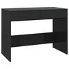 vidaXL Desk Black 101x50x76.5 cm Engineered Wood