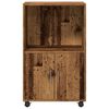 vidaXL Rolling&nbsp;Cabinet Old Wood 55x40x91 cm Engineered Wood