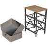 Bo-Camp Folding Cabinet with 3 Drawers "Hamlets" Grey